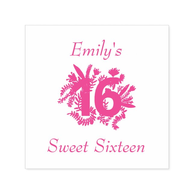 Tampon Auto-encreur Sweet sixteen (Design)