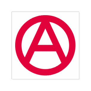 Tampon Auto-encreur Symbole anarchiste rouge