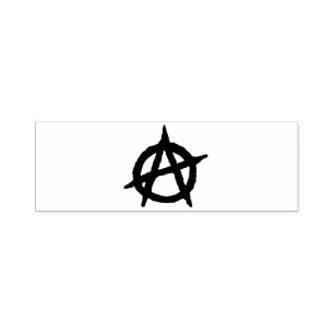 Tampon Auto-encreur Symbole d'anarchisme Cachet de caoutchouc auto-ali
