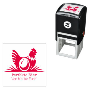 Tampon Auto-encreur Tampon à œufs de poule 