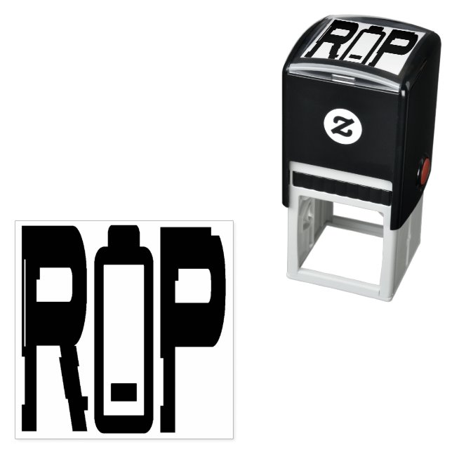 Tampon Auto-encreur Tampon en caoutchouc auto-encastré de la batterie  (En situation)