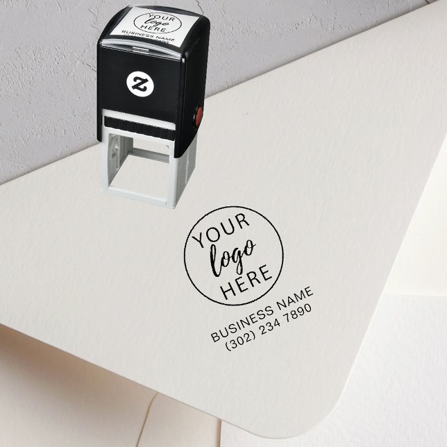 Tampon Auto-encreur Tampon en caoutchouc auto-encreur avec logo d'entr (Custom Business Logo Self Inking Rubber Stamp)