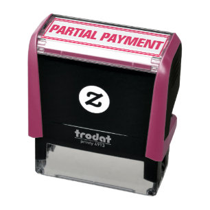 TAMPON AUTO-ENCREUR TAMPOUR AUTO-ENCREUR POUR PAIEMENT PARTIEL DE BURE