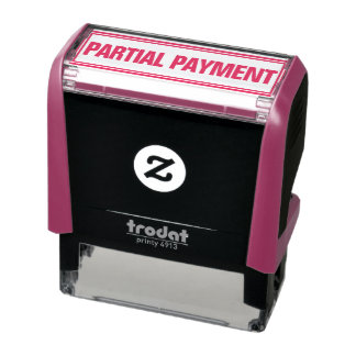 TAMPON AUTO-ENCREUR TAMPOUR AUTO-ENCREUR POUR PAIEMENT PARTIEL DE BURE