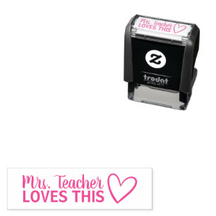 Tampon Auto-encreur Teacher LOVES This Stamp