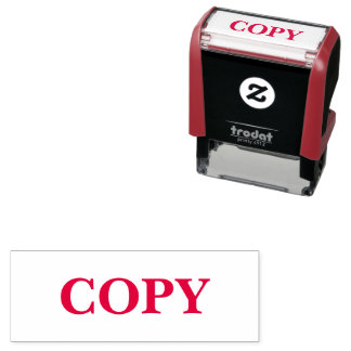 Tampon Auto-encreur Texte en encre rouge COPIE Affaires