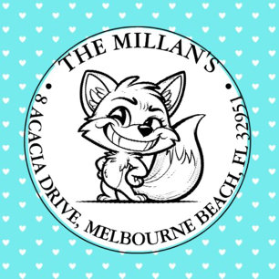 Tampon Auto-encreur Thème Cheeky fox