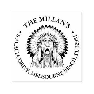 Tampon Auto-encreur Thème Shocky amérindien