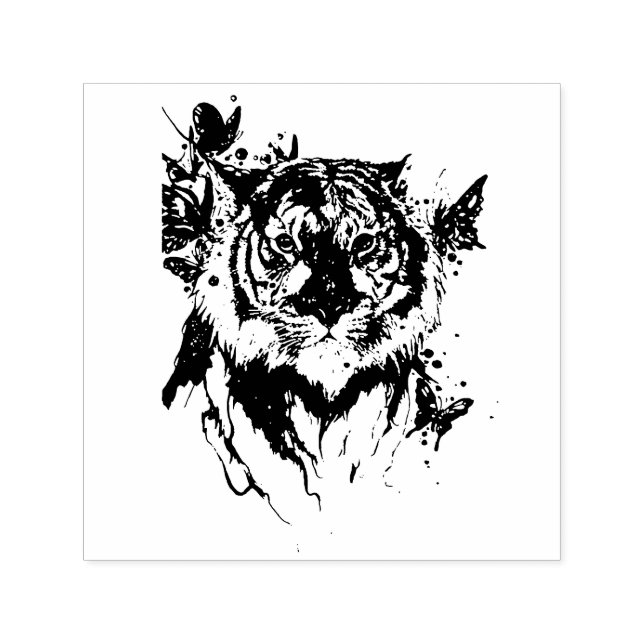 Tampon Auto-encreur Tigre (Design)
