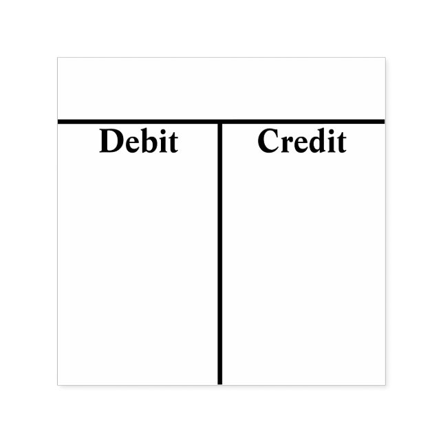 Tampon Auto-encreur Timbre auto-encaissement des comptes T comptables (Design)