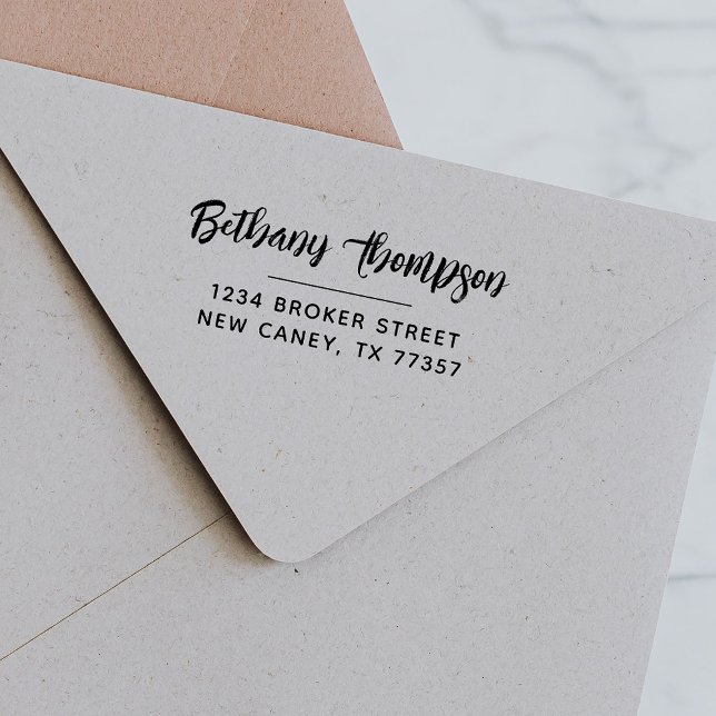 Tampon Auto-encreur Timbre auto-encastré de l'adresse de retour de scr (Créateur téléchargé)