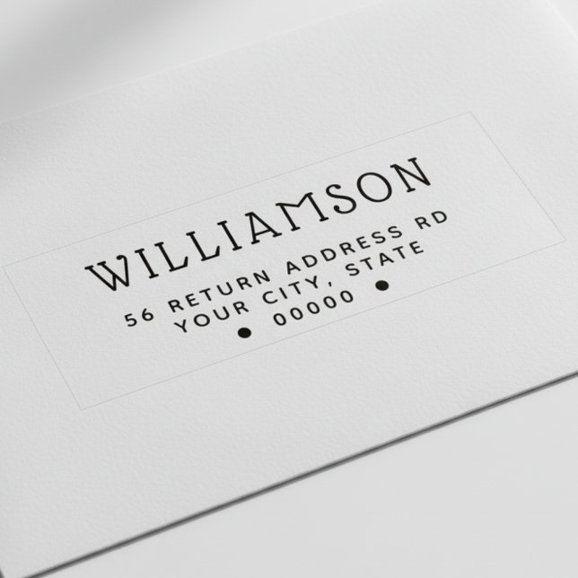 Tampon Auto-encreur Timbre auto-encastré de l'adresse de retour modern (Créateur téléchargé)