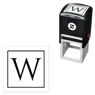 Tampon Auto-encreur Timbre auto-encastré unique avec votre monogramme