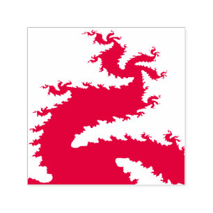 Tampon Auto-encreur Timbre auto-encollé Fractal Dragon de Nouvel An Ch