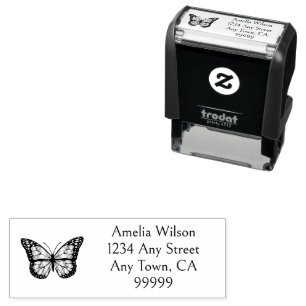 Tampon Auto-encreur Timbre autobiant papillon