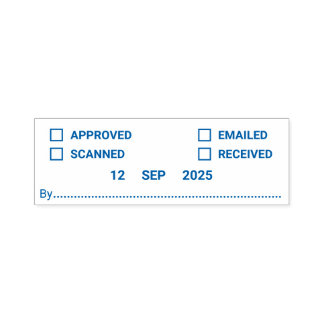 Tampon Auto-encreur Timbre automatique Multi Action Office avec date