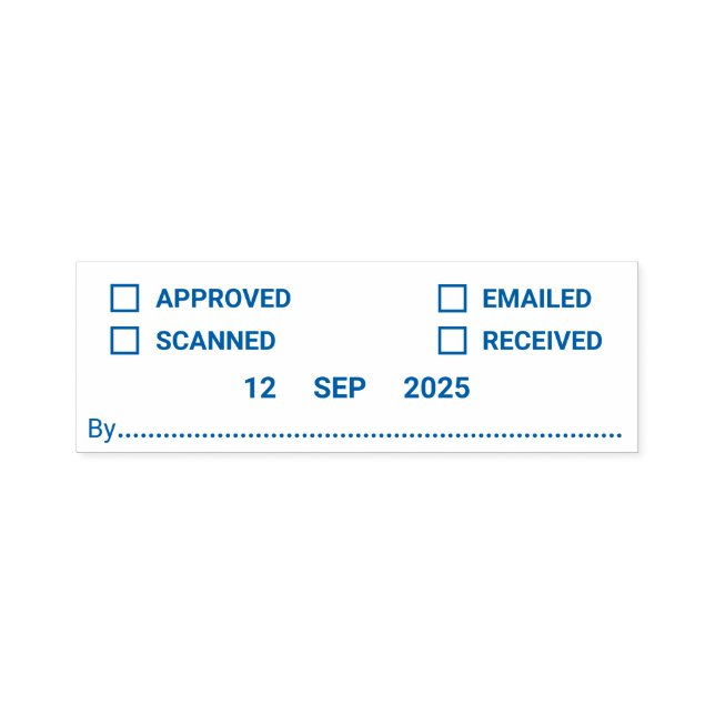 Tampon Auto-encreur Timbre automatique Multi Action Office avec date (Design)