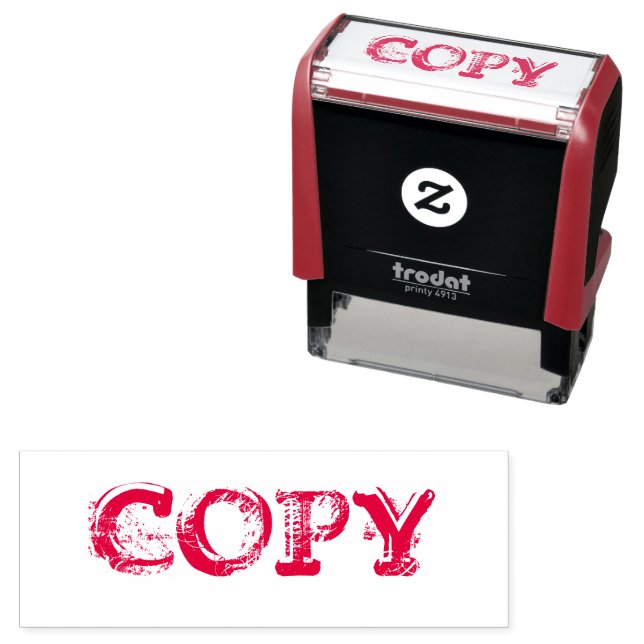 Tampon Auto-encreur Timbre "Copier" (En situation)