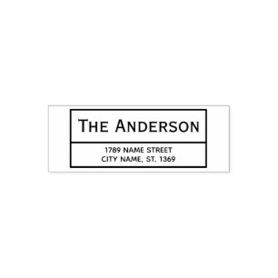 Tampon Auto-encreur Timbre d'adresse de retour automatique