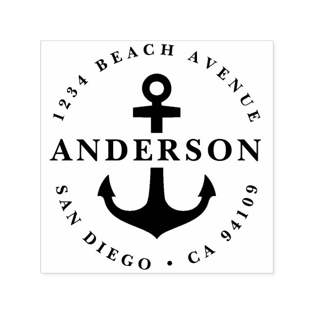 Tampon Auto-encreur Timbre d'adresse de retour, cadeau parfait (Design)