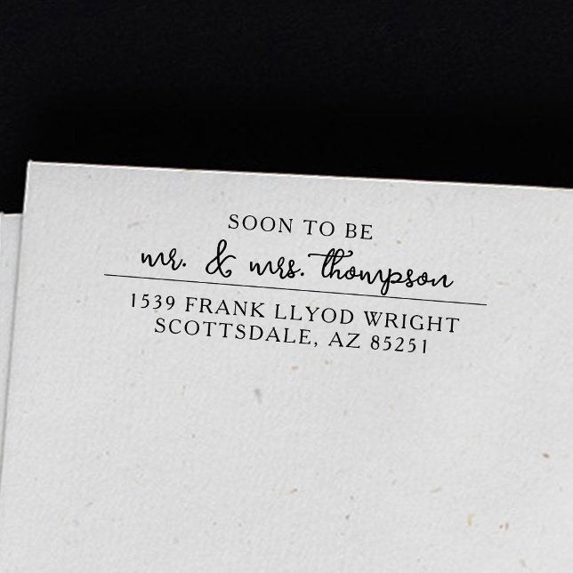 Tampon Auto-encreur Timbre d'adresse de retour personnalisé pour les i (Créateur téléchargé)