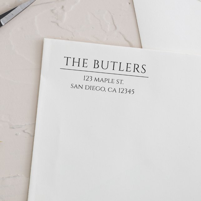 Tampon Auto-encreur Timbre d'adresse de retour personnalisée auto-alim (Créateur téléchargé)