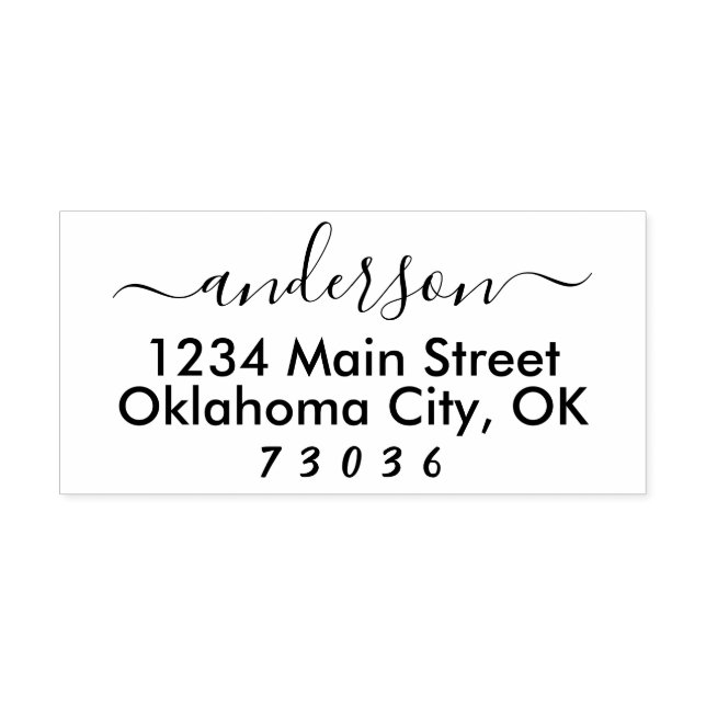 Tampon Auto-encreur Timbre d'adresse de retour personnalisée auto-alim (Design)