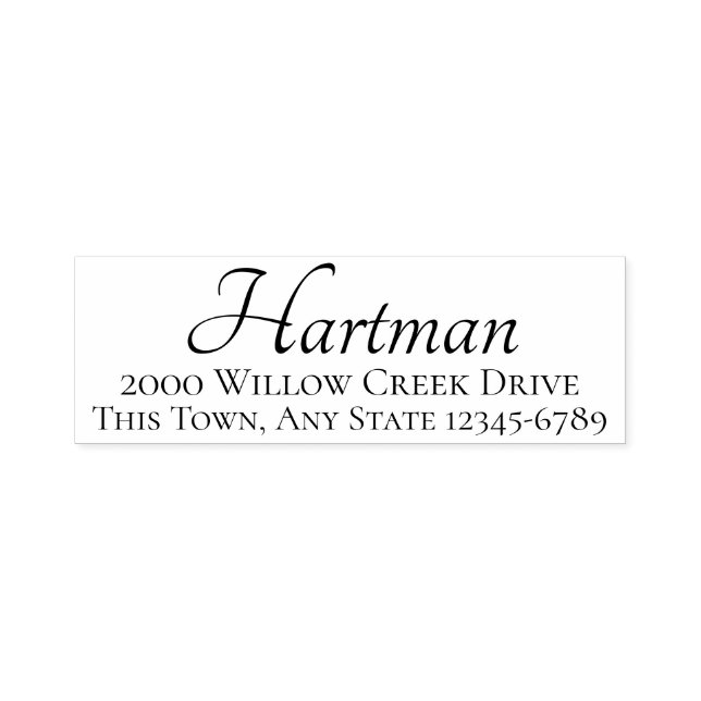 Tampon Auto-encreur Timbre d'adresse de retour RSVP (Design)