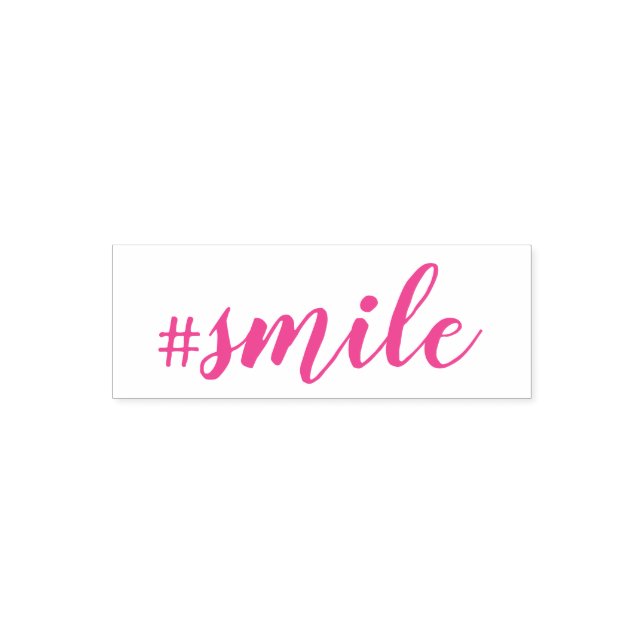Tampon Auto-encreur Timbre d'auto-écriture #Smile (Design)