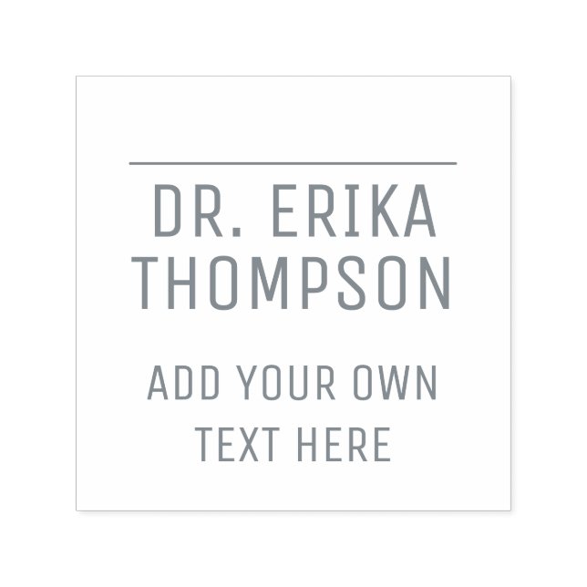 Tampon Auto-encreur timbre d'autocollant de la profession (dr) pour aj (Design)