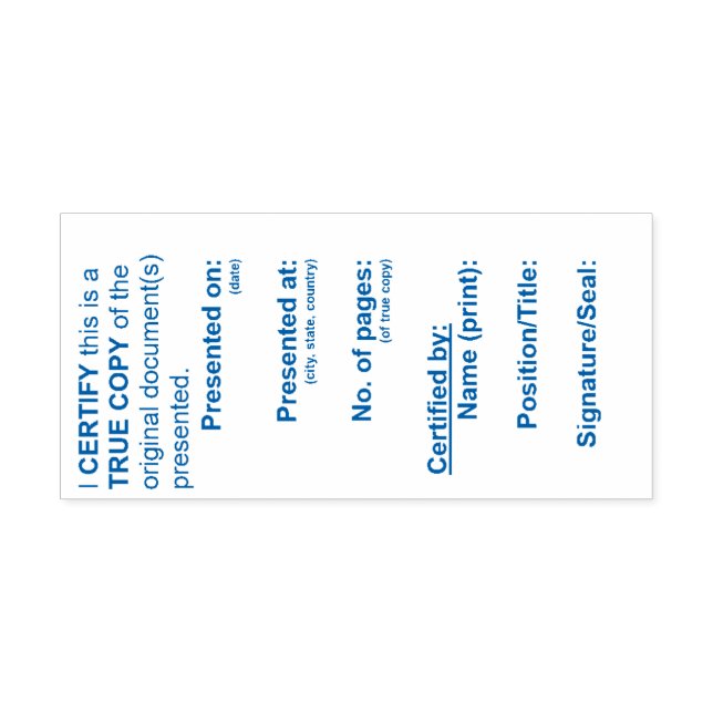 Tampon Auto-encreur Timbre de copie réelle (avocat et notaire) - 2,9 p (Design)