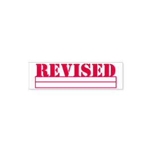 Tampon Auto-encreur Timbre de facture de bureau moderne révisé