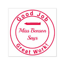 Timbre de l'enseignant Grand travail