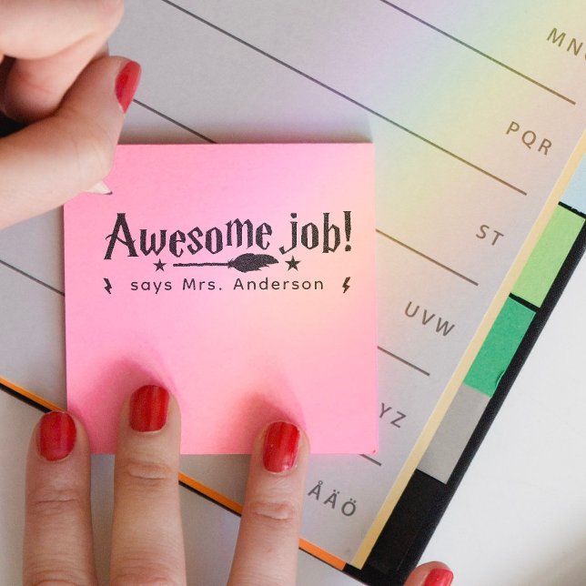 Tampon Auto-encreur Timbre de l'enseignant personnalisé classe auto-en (Créateur téléchargé)