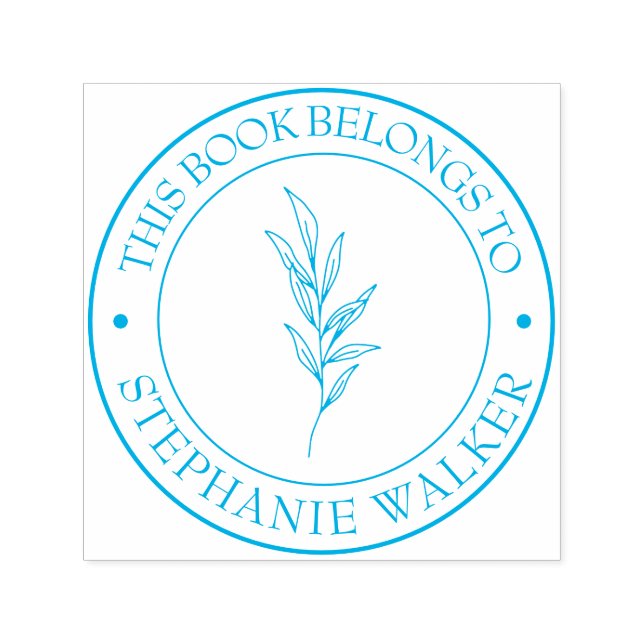 Tampon Auto-encreur Timbre de livre de bibliothèque personnalisée - Ex (Design)