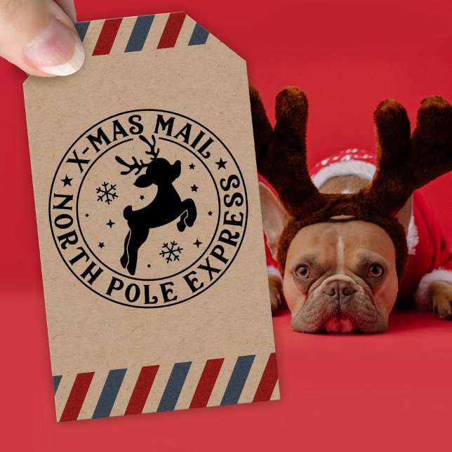 Tampon Auto-encreur Timbre de Noël Livraison spéciale Timbre du Père N (Créateur téléchargé)