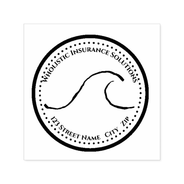 Tampon Auto-encreur Timbre de retour du logo (Design)