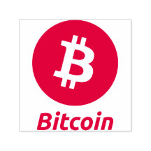 Timbre d'encre du logo Bitcoin original