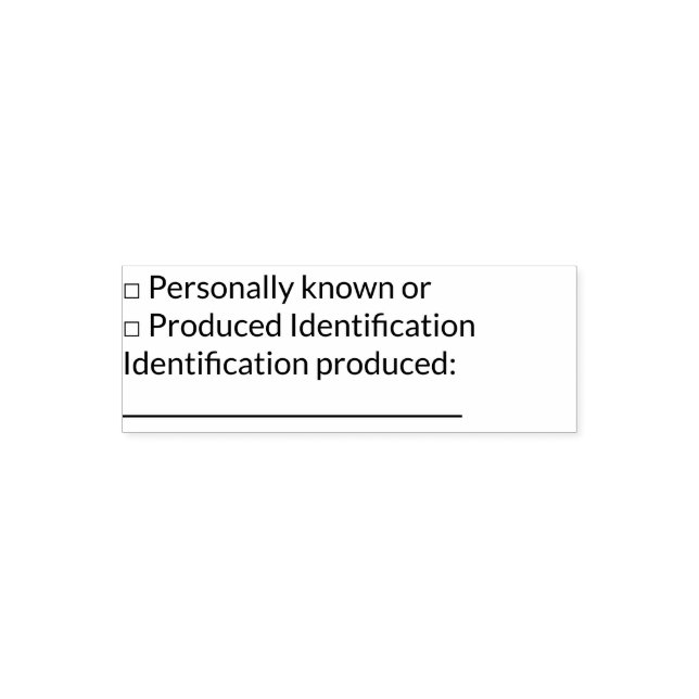 Tampon Auto-encreur Timbre d'identification (Design)