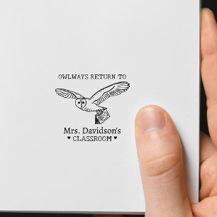 Tampon Auto-encreur Timbre du livre d'appréciation de l'enseignant Owl