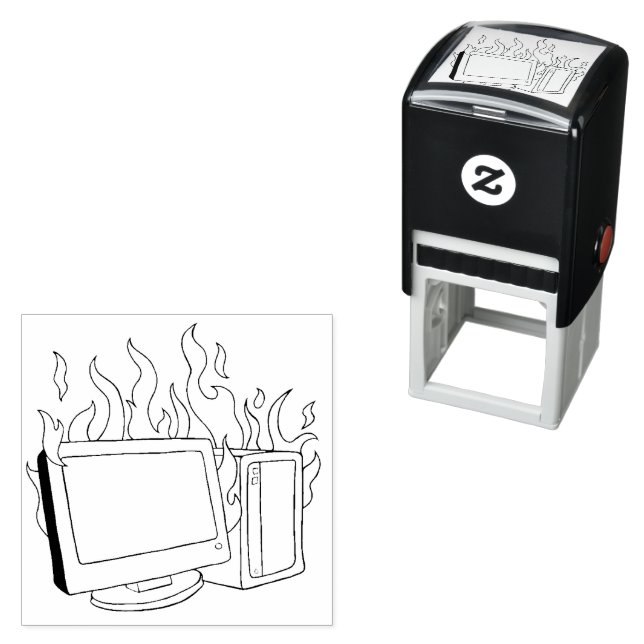 Tampon Auto-encreur Timbre en caoutchouc auto-encastrable (En situation)