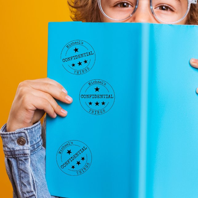 Tampon Auto-encreur Timbre en caoutchouc confidentiel personnalisé (Créateur téléchargé)