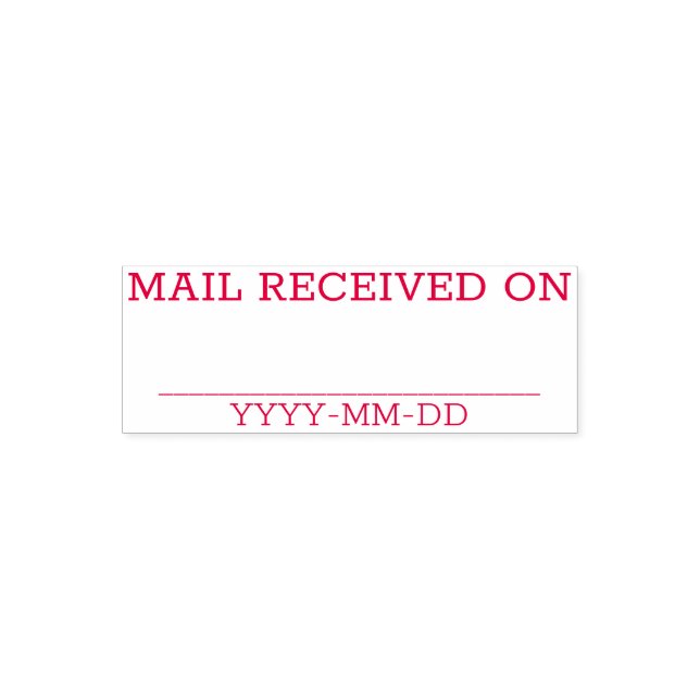 Tampon Auto-encreur Timbre en caoutchouc "COURRIEL REÇU SUR" (Design)