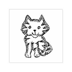 Tampon Auto-encreur Timbre en caoutchouc de chat