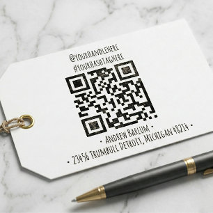 Tampon Auto-encreur Timbre en caoutchouc de code QR personnalisé