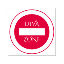Timbre en caoutchouc "Diva Zone"
