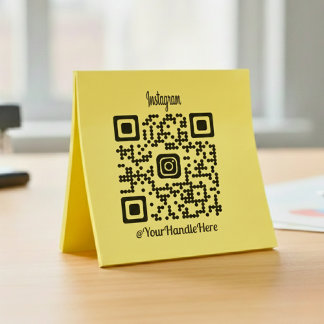 Tampon Auto-encreur Timbre en caoutchouc Instagram QR Code personnalis