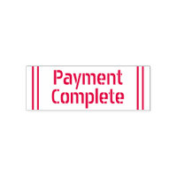 Timbre en caoutchouc "Paiement achevé"
