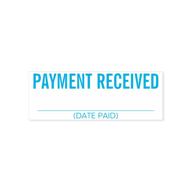 Tampon Auto-encreur Timbre en caoutchouc "PAIEMENT REÇU" (Design)