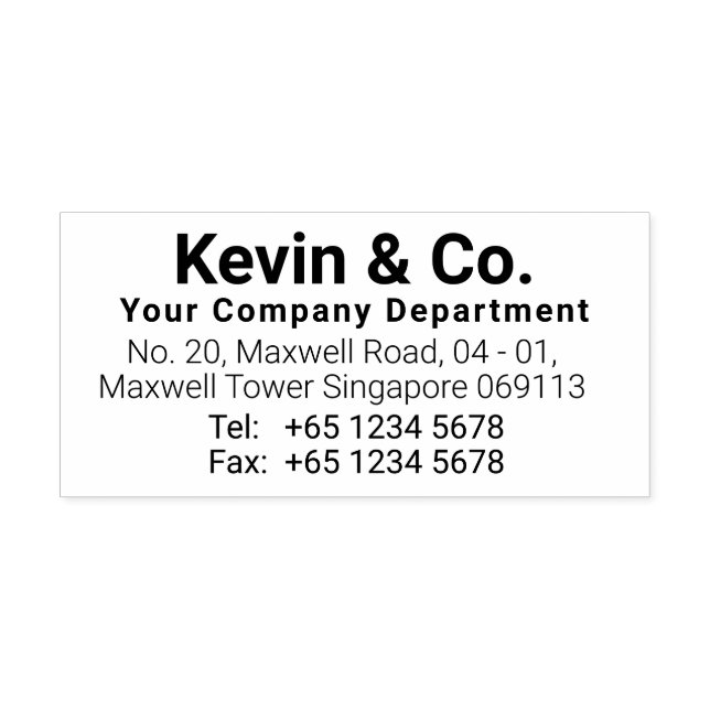 Tampon Auto-encreur Timbre En Caoutchouc Personnalisé (Design)